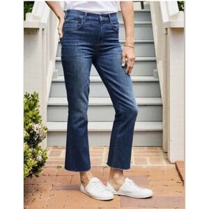 Frank & Eileen Killian High Rise Flare Crop Jeans Dark Wash Size 29